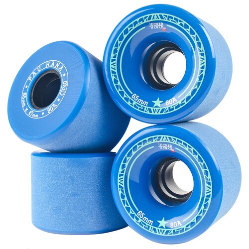 JUCKER HAWAII Longboard & Cruiser Rollen PAU HANA 65mm 80A CP40 (4er) Blue