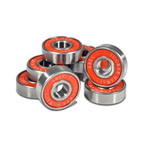 JUCKER HAWAII Longboard Skateboard Bearings ABEC 7 Red